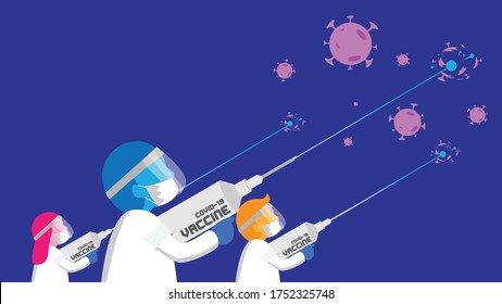 The vector that about corona virus covid19 vaccine