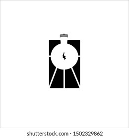
A vector that depicts a battery and a light bulb
