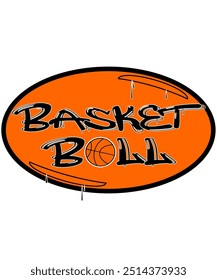 a vector that forms a logo for basketball