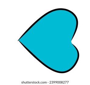 Vector that forms love with attractive colors