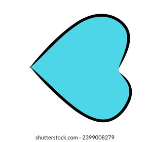 Vector that forms love with attractive colors