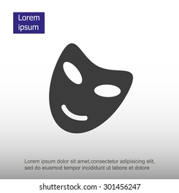 Vector theatrical masks icon