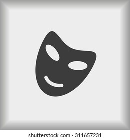 Vector theatrical masks icon
