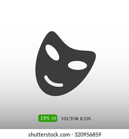 Vector theatrical masks icon