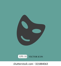 Vector theatrical masks icon