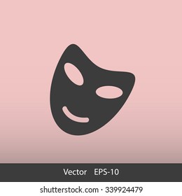 Vector theatrical masks icon