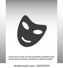 Vector theatrical masks icon