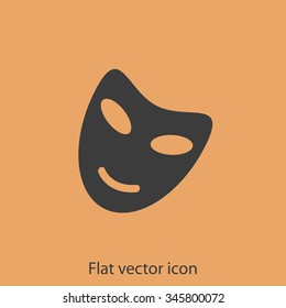 Vector theatrical masks icon