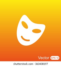 Vector theatrical masks icon