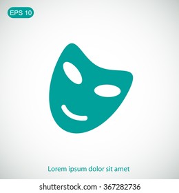 Vector theatrical masks icon
