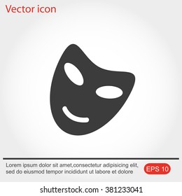 Vector theatrical masks icon