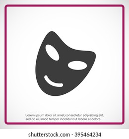 Vector theatrical masks icon