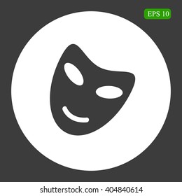 Vector theatrical masks icon
