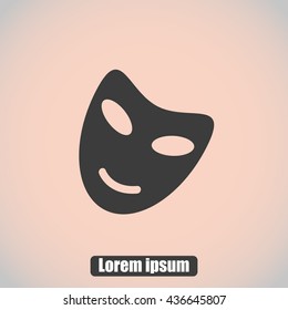 Vector theatrical masks icon
