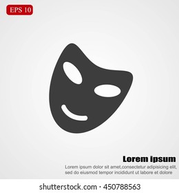 Vector theatrical masks icon
