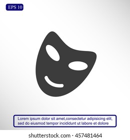 Vector theatrical masks icon