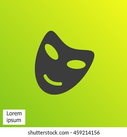 Vector theatrical masks icon
