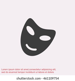 Vector theatrical masks icon