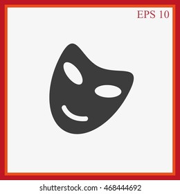 Vector theatrical masks icon