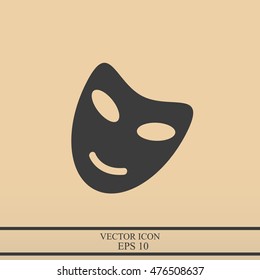 Vector theatrical masks icon