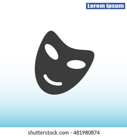 Vector theatrical masks icon