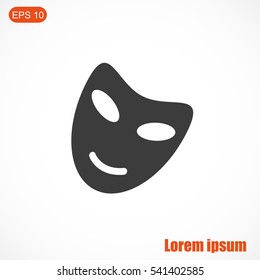 Vector theatrical masks icon