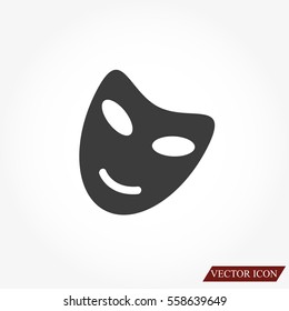 Vector theatrical masks icon