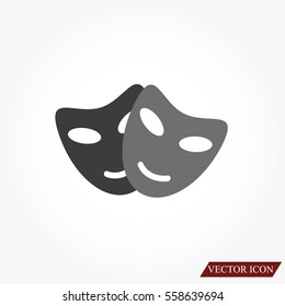 Vector theatrical masks icon