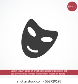 Vector theatrical masks icon