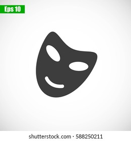 Vector theatrical masks icon