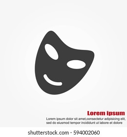 Vector theatrical masks icon