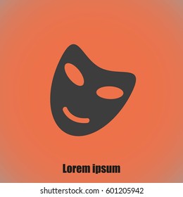 Vector theatrical masks icon
