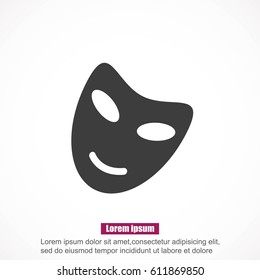 Vector theatrical masks icon