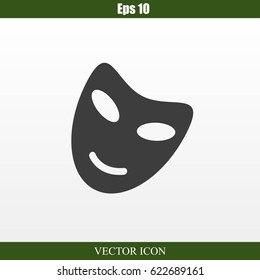 Vector theatrical masks icon