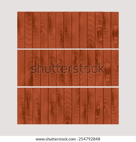 Vector with thee wood plank background