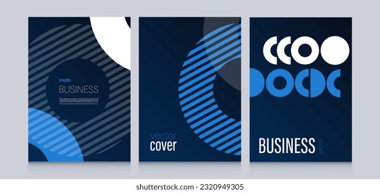 vector theme blue business cover