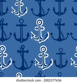 Vector. There are sails and anchors.