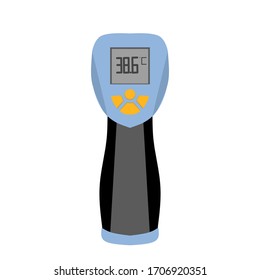 Vector Thermometer, Health Illustration, Body Temperature Gauge.