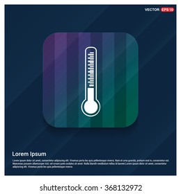 Vector thermometer icon