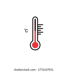 Vector thermometer icon for eps 10