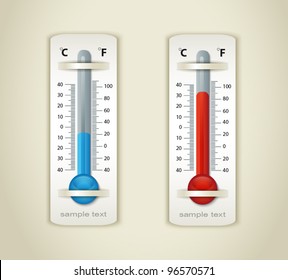 vector thermometer plate