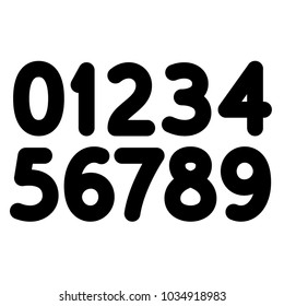 Vector thick editable stroke line numbers