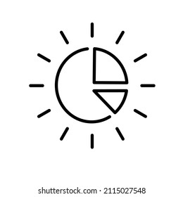 vector thin line analytics icon