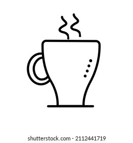 vector thin line coffee break icon