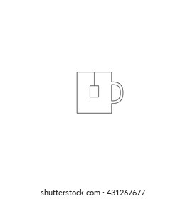 Vector Thin Line Cup
