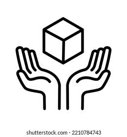 vector thin line delivery icon