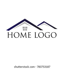 Vector thin line icon, construction logo template illustration. House silhouette. For building company, real estate agency. Black on white isolated symbol. Simple mono linear modern design.