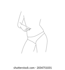 Vector thin line minimalistic