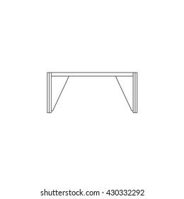 Vector Thin Line Table