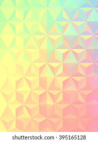 Vector three dimensional special effect. Optical illusion of 3d. Pattern with polygonal tiles. Abstract vector 3d effect. Illusion of gradient effect. EPS10. Low poly pattern. Geometric background